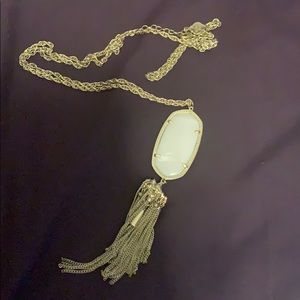 Kendra Scott Necklace (Gold/white)